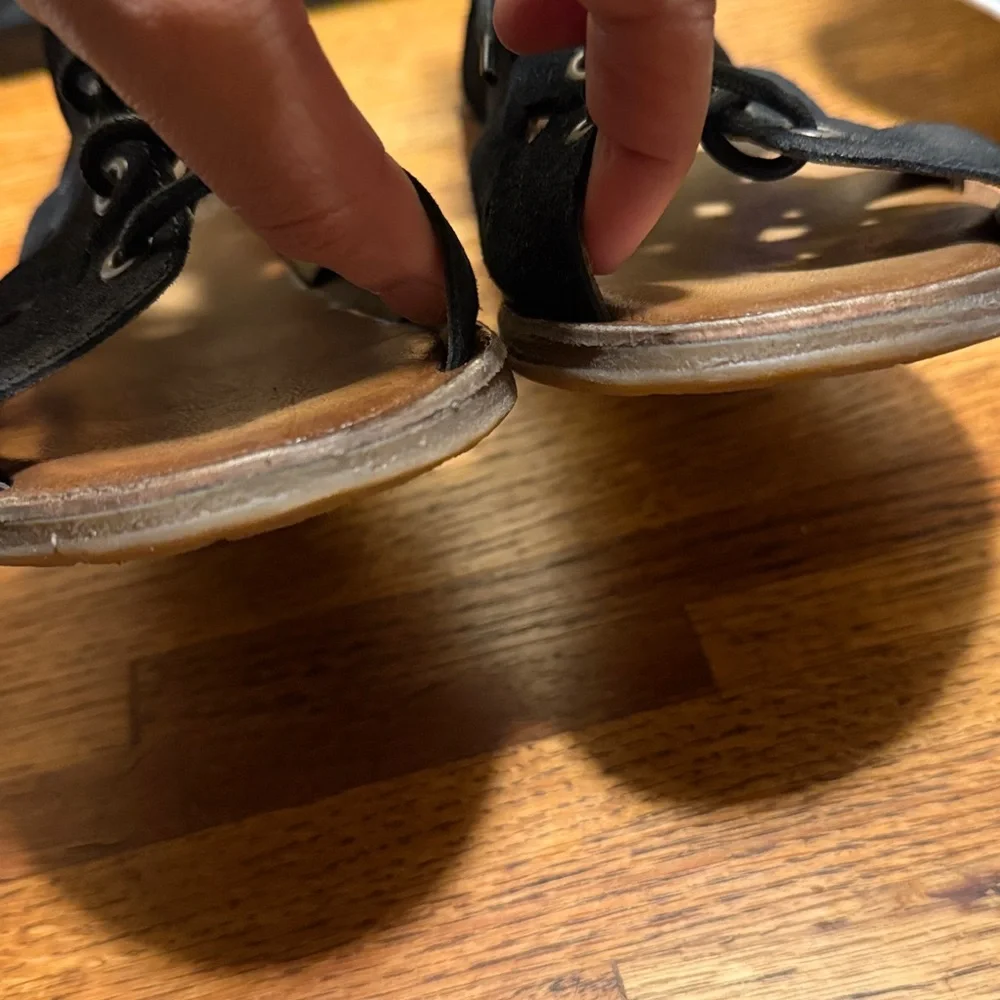 Miz Mooz Florence 279012 Women Black Suede Gladiator Sandals Shoes Sz 39 / 8/8.5 - Picture 8 of 8